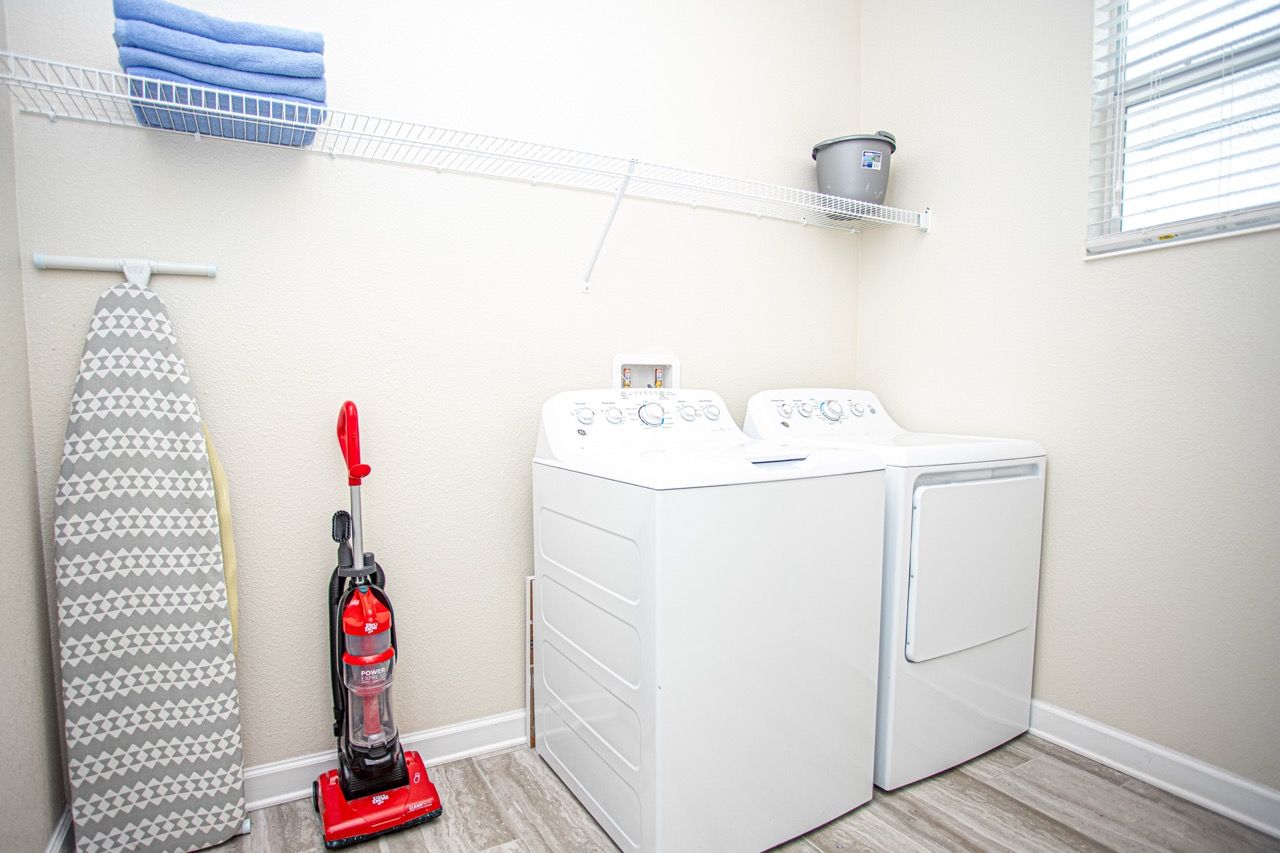 Full size laundry room in vacation rental