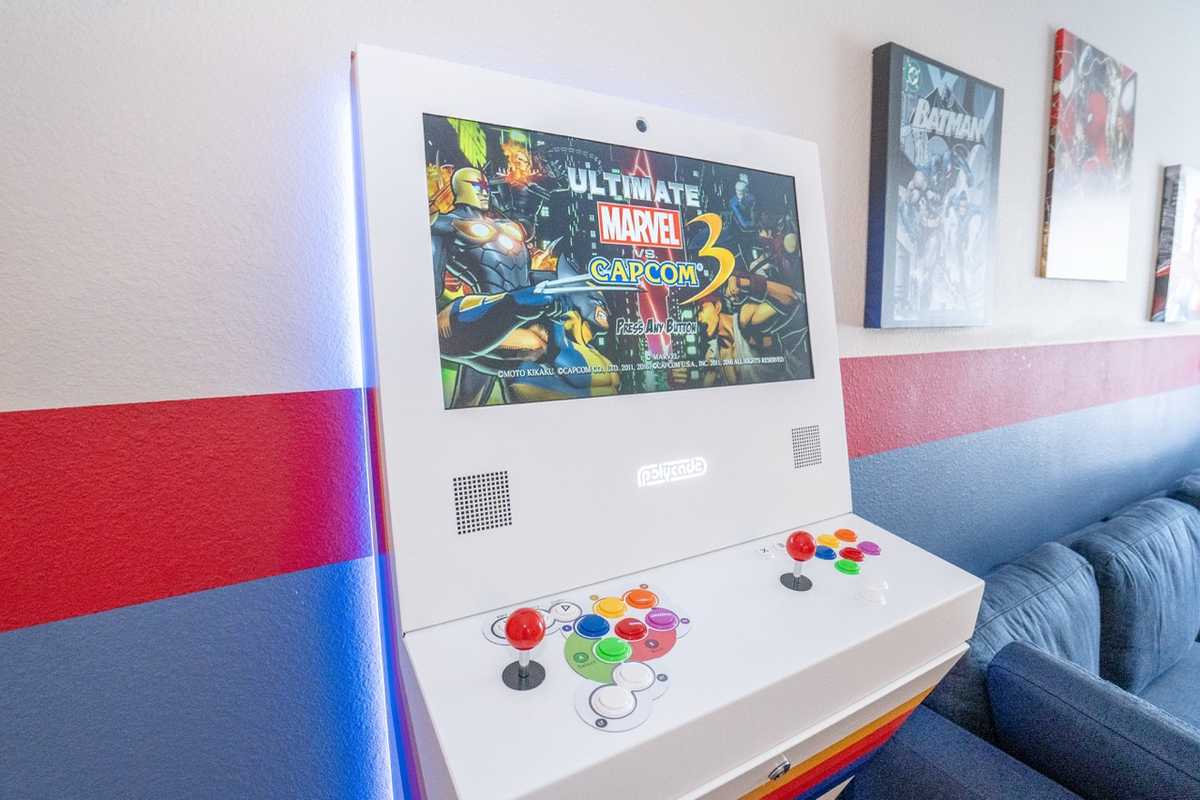 Ultimate Marvel vs. Capcom 3 on the Polycade arcade at Parkside Retreat